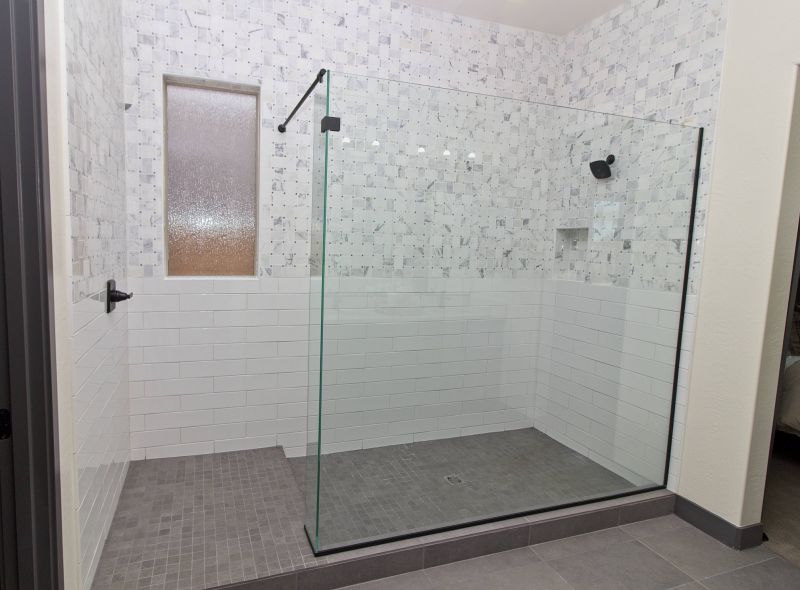 Large Format Tiles in Shower Area